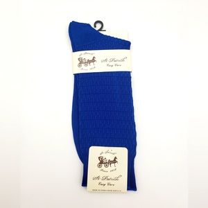 Men’s Royal Blue Silky Dress Socks
